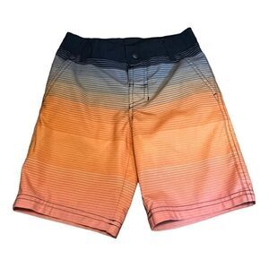 Kid's Art Class Orange Grey Ombre Swimsuit